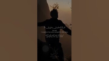 ايات من سورة يوسف | قال انما اشكو بثي وحزني الى الله | قران |quran | حمزة بوديب | دعاء الهم والحزن
