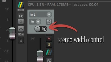 accessing the width knob in reaper 7
