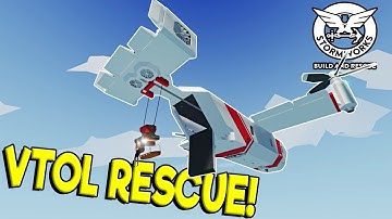 MULTIPLAYER VTOL RESCUE & HELICOPTER CRASH! - Stormworks: Build and Rescue Multiplayer Gameplay