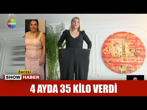 4 ayda 35 kilo verdi