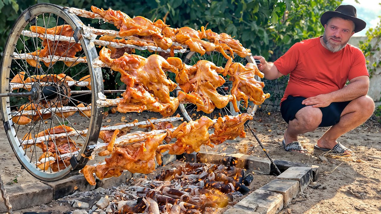 This Crispy Chicken Hack With a Bike Will Blow Your Mind! 🍗 - YouTube