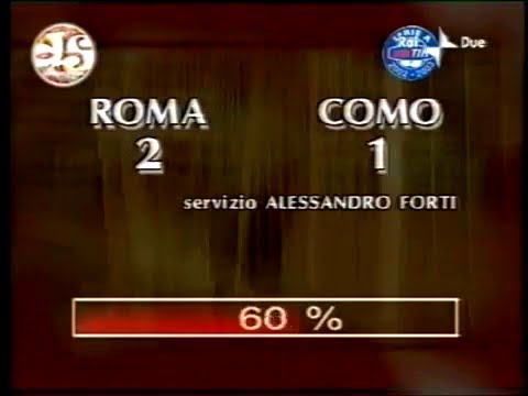 2002-03 (1a Rec - 06-11-2002) Roma-Como 2-1 [DelVecchio,Totti,Godeas] Servizio D.S.Rai2