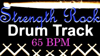 Strength Rock Drum Track 65 Bpm Drum Beats For Bass Guitar Instrumental Drum Beat  514