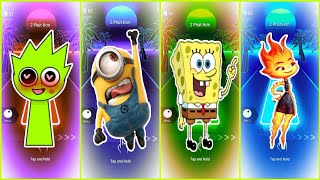 Crazy Tiles Hop Music – Minions, Elemental &amp; Sprunki