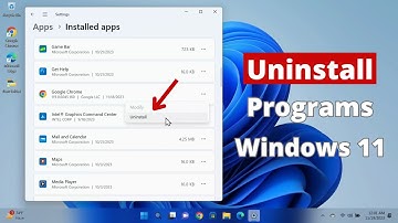 How to Uninstall Apps or Programs in Windows 11