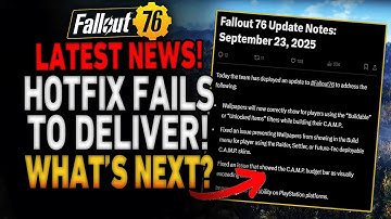 Fallout 76 Hotfix Disappoints with No Fix for Major Bugs