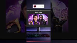 How To Make Thumbnails like Payal Gaming Valorant | Photoshop Tutorial #payalgaming #shorts #s8ul