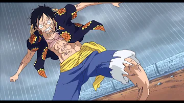 Luffy vs Doflamingo - Choque del Haki del Rey