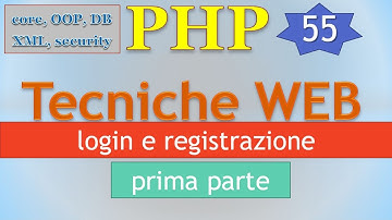 PHP 5.5 ITA 55: form e DBMS - login e registrazione / prima parte