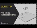 Quick Tip Number Counting Effect in Cinema 4d