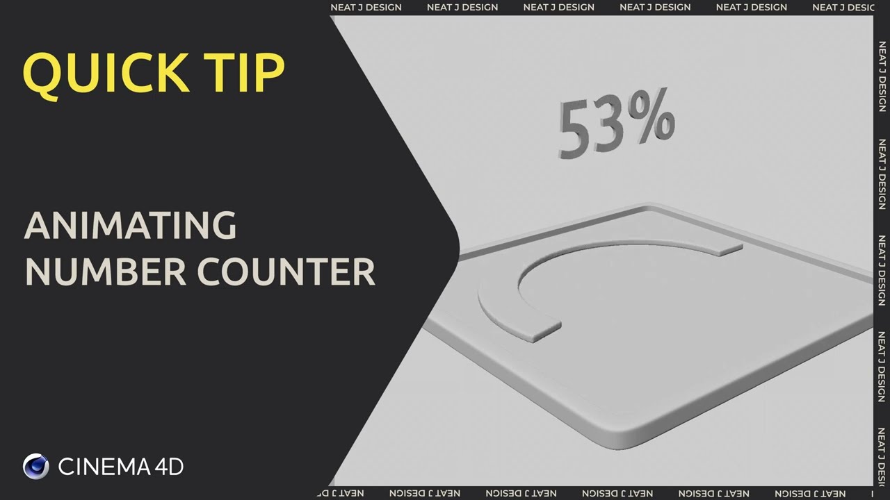 Quick Tip Number Counting Effect in Cinema 4d