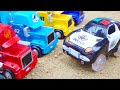 Police car and truck collection  toy car story