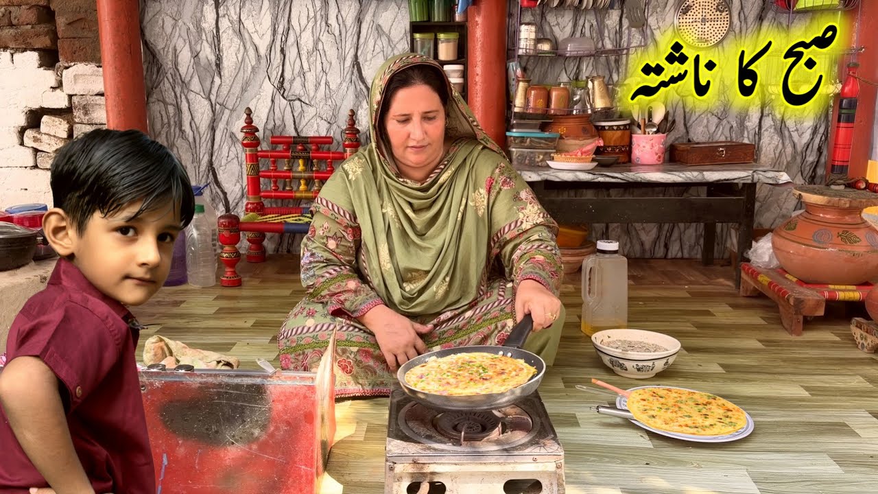 Village Morning Breakfast | Village Unique Morning Routine | Village Anda Paratha | Sham Village