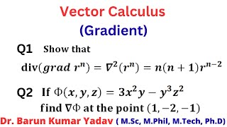 Gradient  | vector calculus | part 3 | #barunmaths