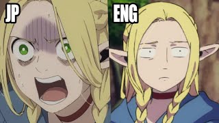 Delicious in Dungeon but just Marcille | JP vs ENGLISH