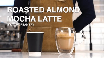 Satisfy Yourself with a Latte Drink | How to make Roasted Almond Mocha Latte | TOP Creamery