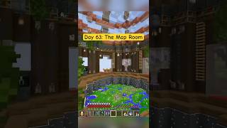 Day 63: The Map Room 🌎 #Minecraft #MinecraftBuilds #MinecraftHardcore