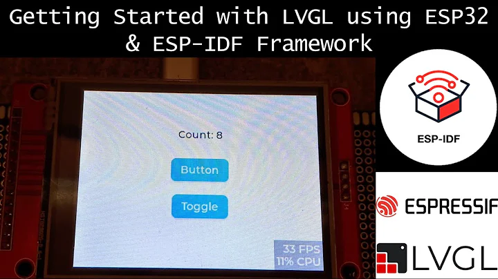 Getting Started with LVGL Using ESP32 and ESP-IDF Framework #LVGL #esp32