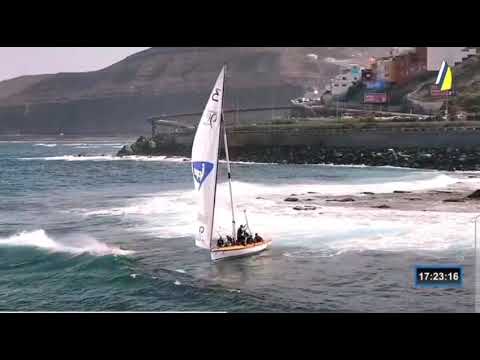 Accidente de vela latina canaria, qué falló? #Video 1