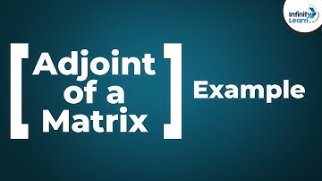 Matrices | Adjoint of a Matrix (Examples) | Don