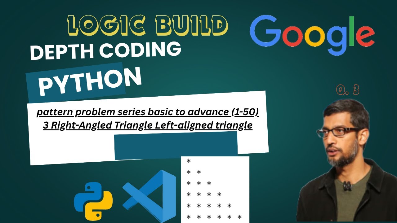 python: Right-Angled Triangle Left-aligned triangle pattern problem ...