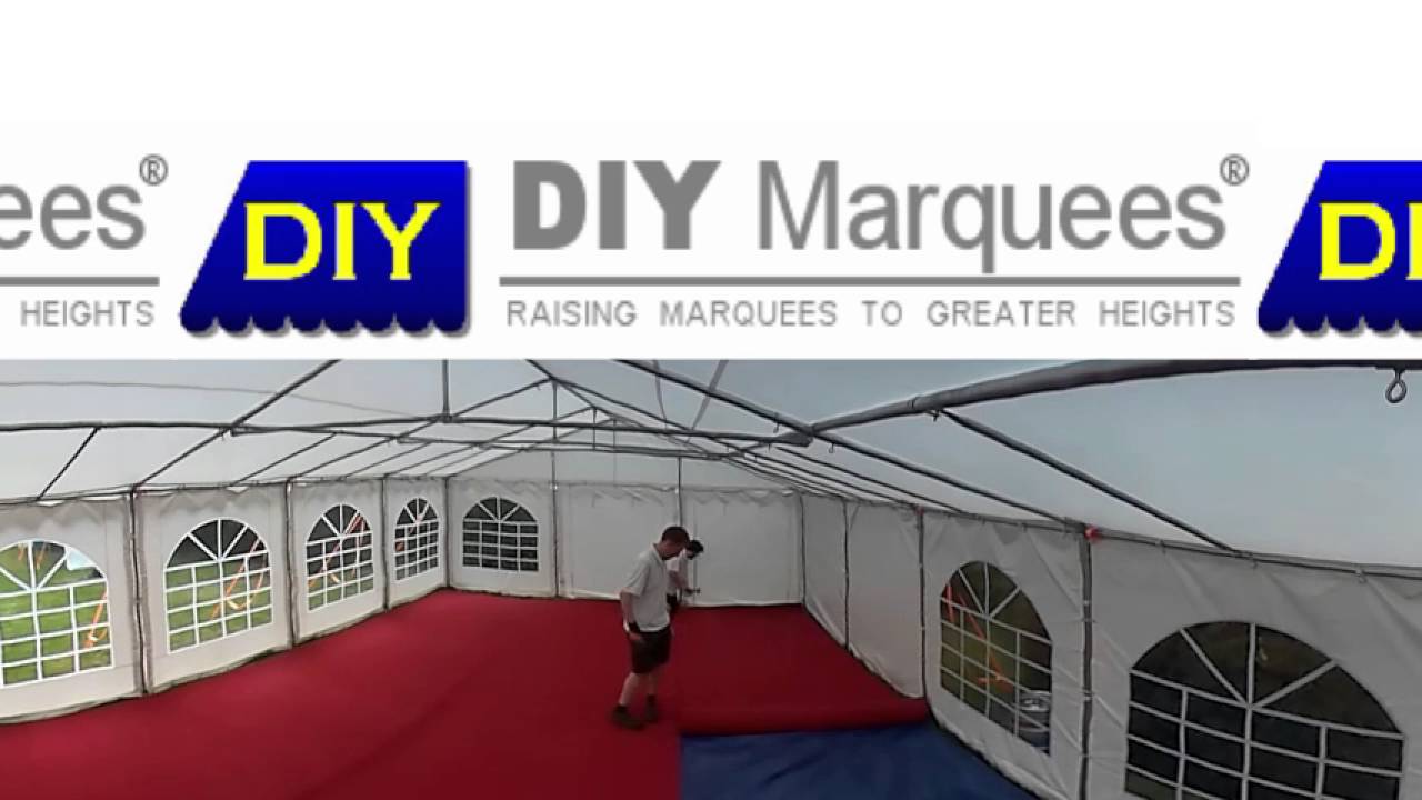 How To Lay Carpet In a DIY Marquee - 360 Degree Video