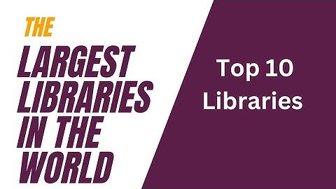 The Largest libraries in the world | library science questions and answers | library science mcqs