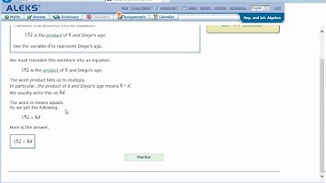 Translating a sentence into a one-step equation