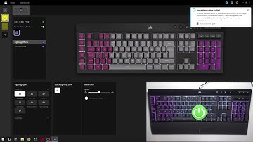 Corsair K55 Pro   enable dsiable device memory, manage profiles