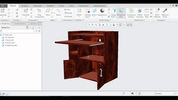 Modelling of PC Table in CREO Parametric |Part 1|