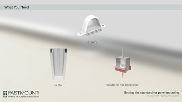 Board Clip - Fastmount Stratlock Rail System - Ceiling PanelSafe SL-SMT1 Installation