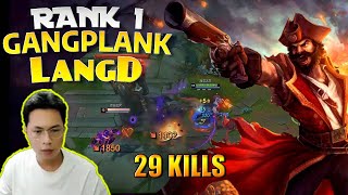 🔴 LangD Gangplank vs Aatrox - LangD Rank 1 Gangplank Guide