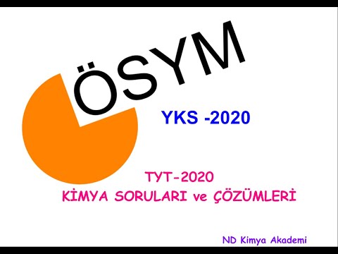 TYT 2020 KİMYA SORULARI ve ÇÖZÜMLERİ