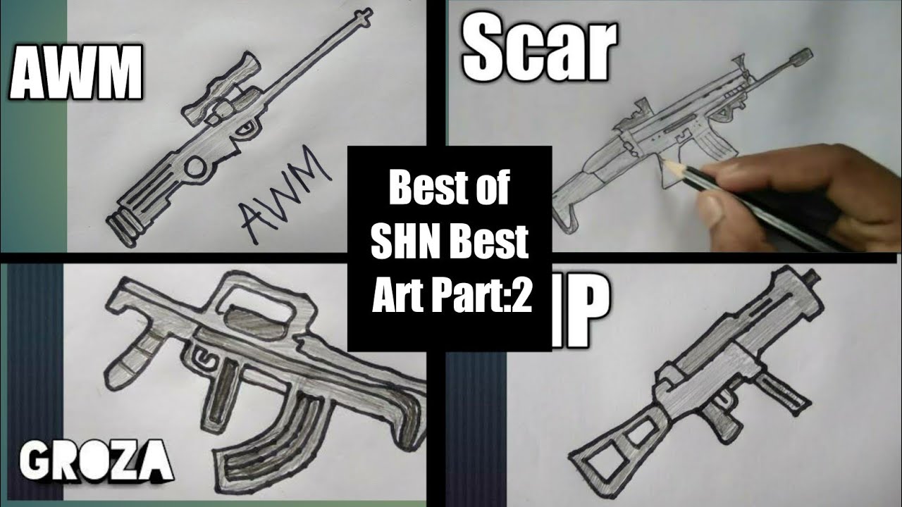 Free Fire Mp40 Gun Drawing - Goimages Cove