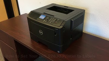 How to Set Your Dell S2830dn Printer to Labels