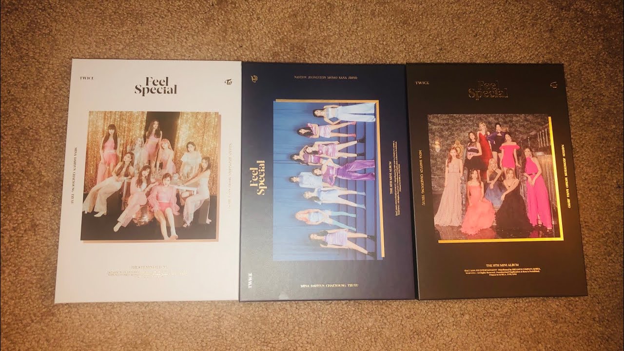 twice - feel special (all 3 versions) unboxing! (my first time