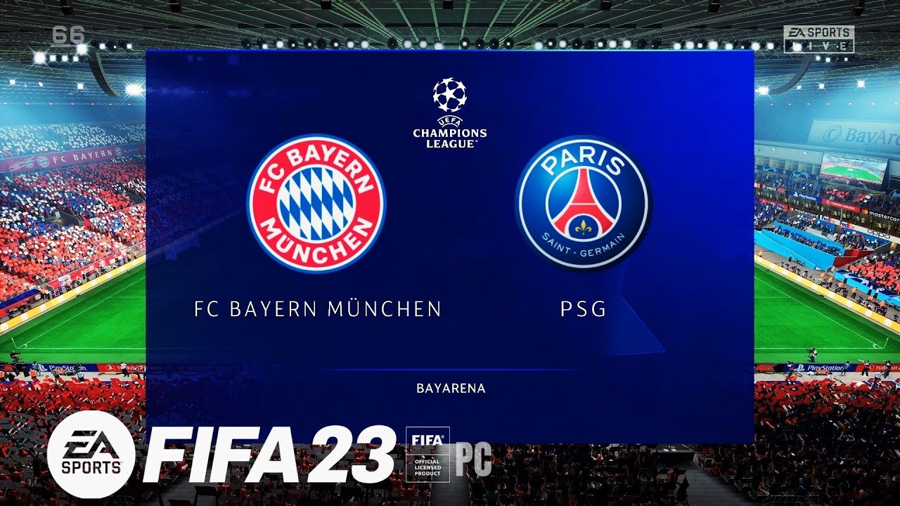 FIFA 23 | Bayern de Munique x PSG - Oitavas de Final | UEFA Champions ...