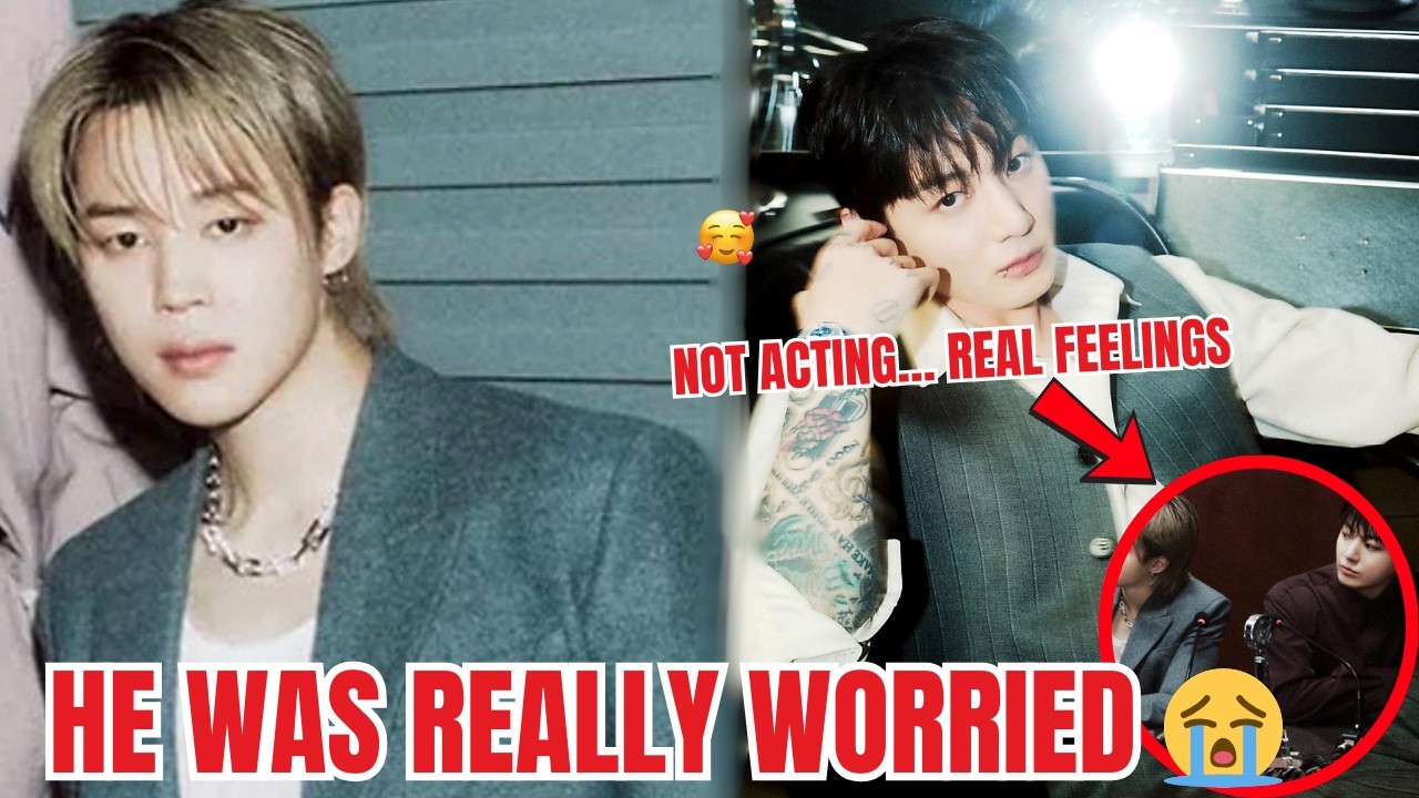 Чонгук повернулся к Чимину… Его беспокойство было настоящим 😭 Не игра — от всего сердца