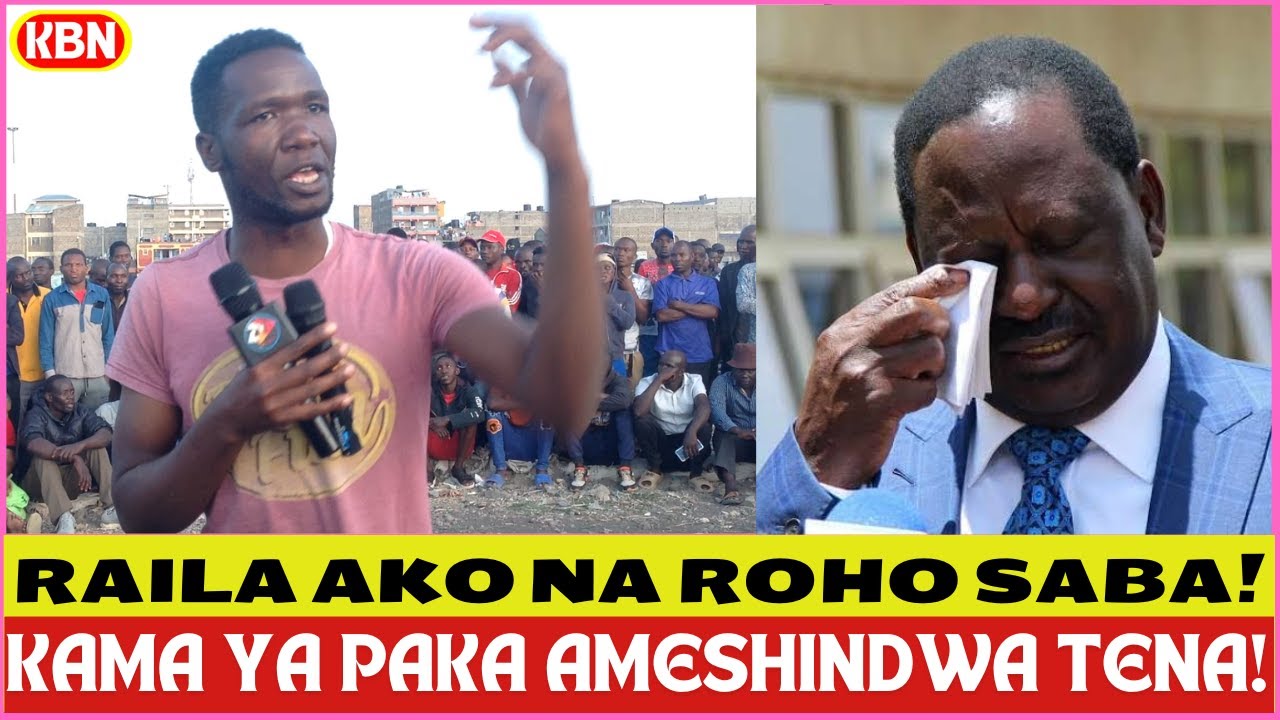 'UUWWII😭😭 HII IMEENDA! Railla akona Roho Saba Kama ya Paka yani Ameshindwa Tena?'