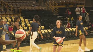 Caitlin Clark hits Carver-Hawkeye Arena again, fans turn out to see