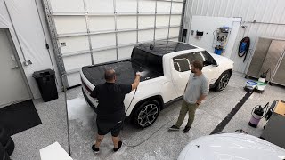 How To Properly Wash A Rivian R1T From Front To Back