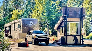 Our first stop . Snowflower Rv Campground.