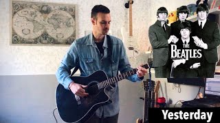 The Beatles - Yesterday Guitar Cover [HQ,HD] (Low Voice)