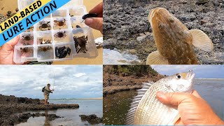 LAND BASED LURE FISHING FOR FLATHEAD & BREAM In The Lower Estuary