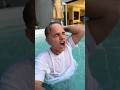 M3GAN threw him in the POOL!! 😱🦾 #shorts