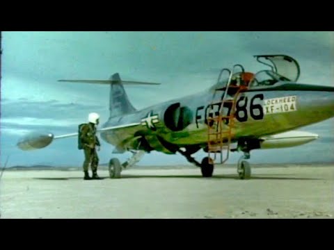 F-104 Setting World Altitude Record | Stock Footage