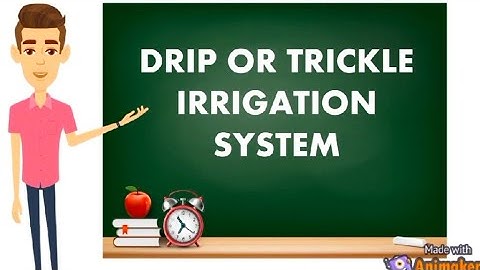 Module III | Drip or Trickle Irrigation System | Interpret Plans and Drawings | Part IV