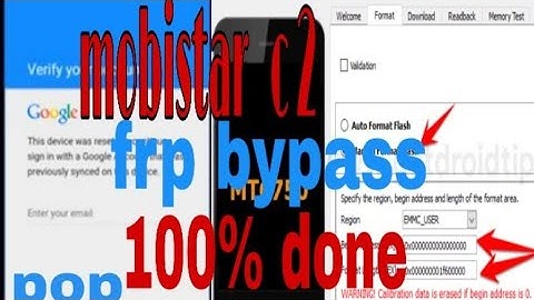 Mobistar C2 Frp Bypass/ Mobistar C2 Frp Unlock Sp flash Tool