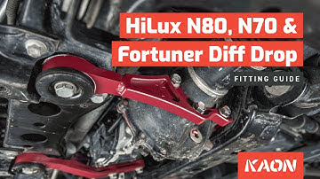 Arm Style Diff Drop Kit to suit Toyota HiLux N80, N70 & Fortuner – Fitting & Installation Guide