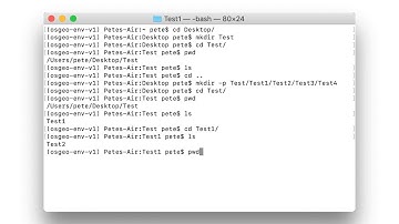 UNIX/Linux/MacOS: Make and navigate directories